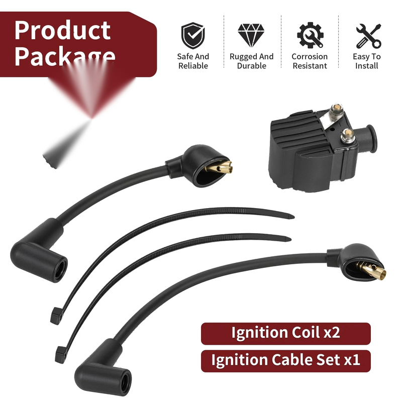 Mercury Outboard Ignition Coil w/Cable Set