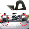 Mazda MX-5 Miata ND 16+ Carbon Fiber Stick-on Seat Roll Over Head Cover Trim