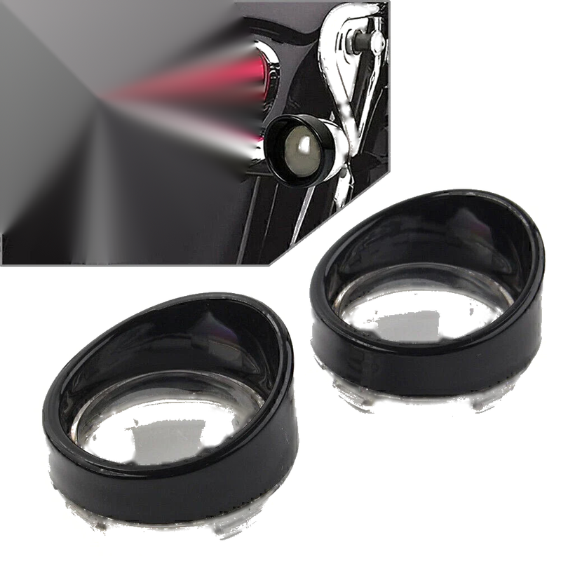 Harley Davidson Softail Turn Signal Light Lens Cover Bezels