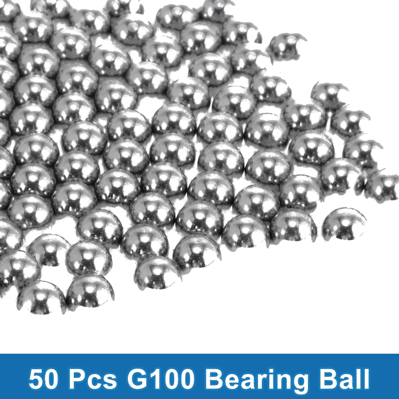 11.0mm Bearing Ball Steel G100 Precision Silver Tone 50 Pcs