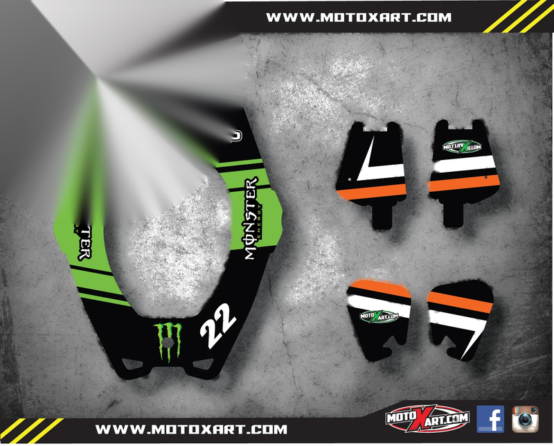 Atlas Tyke Custom Rider ID Kit - Decals / Stickers
