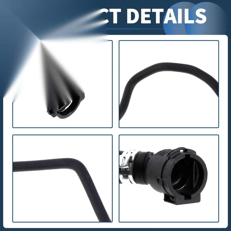 BMW X3 / X4 (2018-2019) Rubber Black Radiator Hose