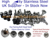 Yamaha TZR Stainless Steel Bolts Shaft Nut Set
