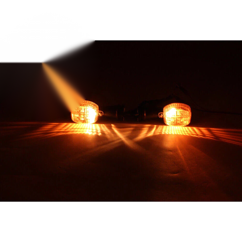 Kawasaki ZX-7R ZX-9R ZX-12R Clear Front Turn Signal Lights (1996-2006)