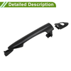 Hyundai Kia Picanto Black Front Right Car Door Handle (2011-2017)