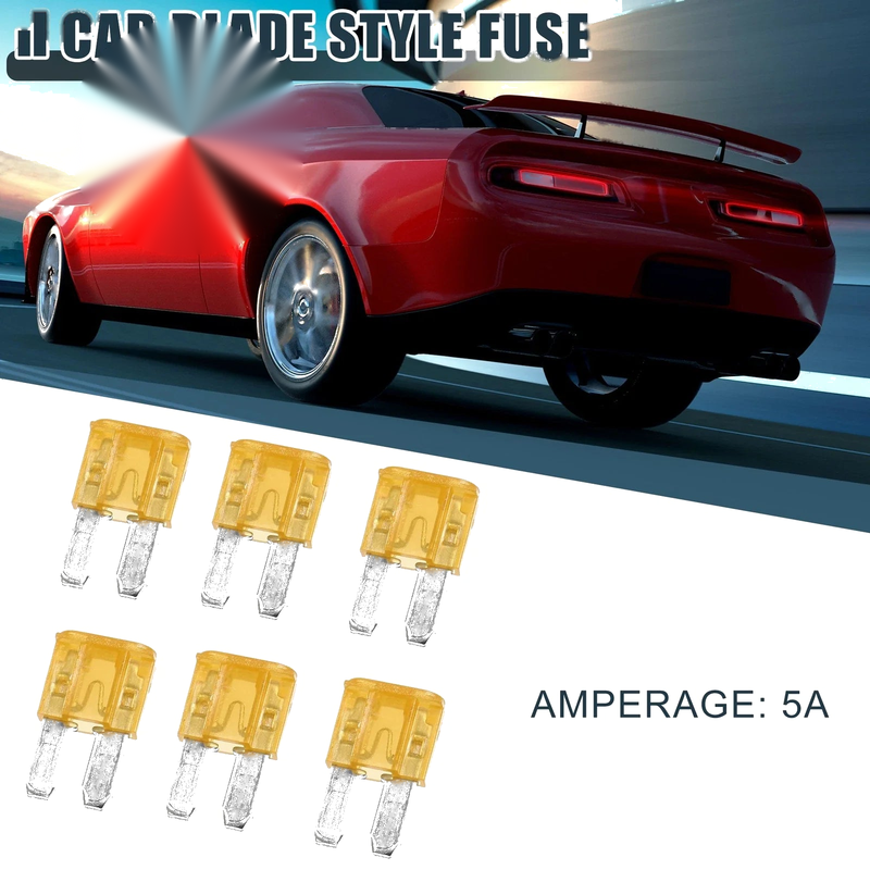 Car, Boat, Truck, RV, Motorcycle 6 x 5A Mini Blade Fuses