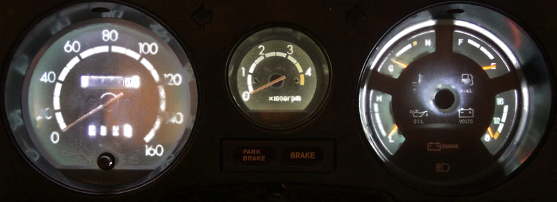Toyota Landcruiser 60 Series White LED Dash Cluster Light Kit (1980-1990)