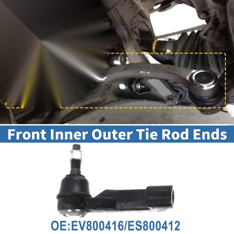 Jeep Dodge 6 x Tie Rod End Link Front Inner Outer Kit