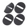 Carbon Fiber Car Door Lock Protective Cover Anti Rust Cushion