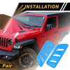 Jeep JL JLU Front Hood Air Outlet Vent Cover Trim (2018-2024)
