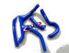 Honda CRF450R CRF450 2015-2016 Silicone Radiator Hose ( Red)