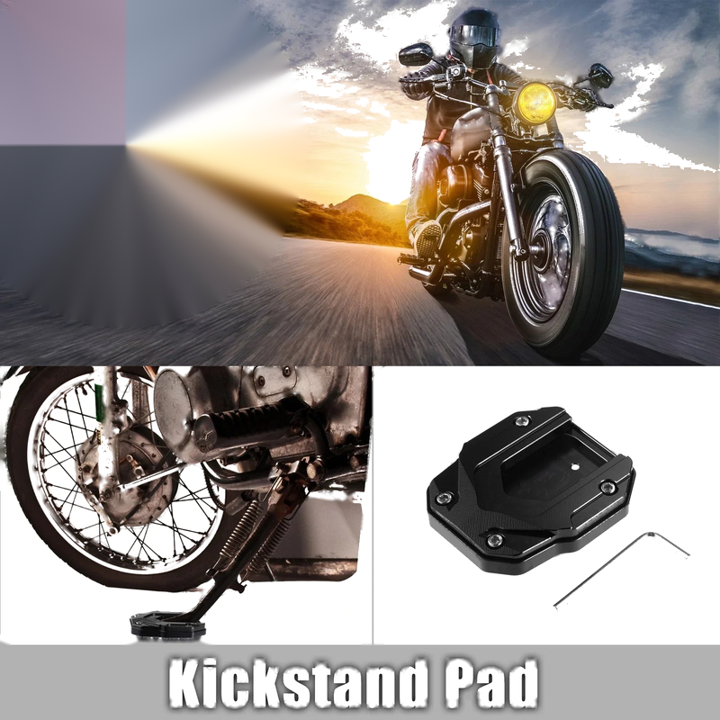 BMW Aluminum Alloy Motorcycle Kickstand Plate Pad / 1 Set /
