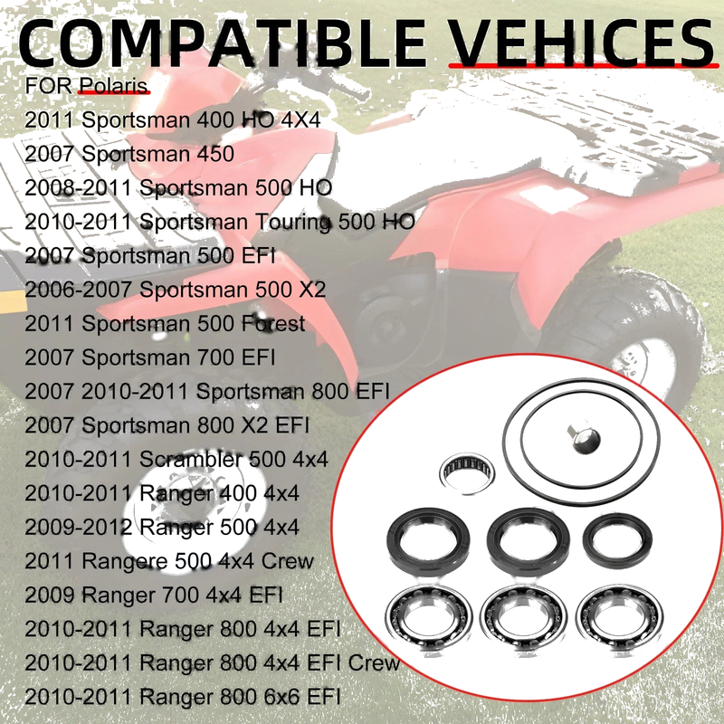 Polaris Sportsman Front Differential Bearing & Seal Kit (1999–2014)