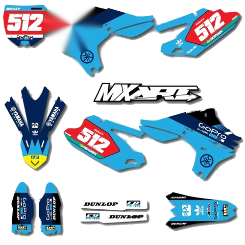 Yamaha YZF 450 BOOST STYLE Decals Graphics Kit (2010-2013)