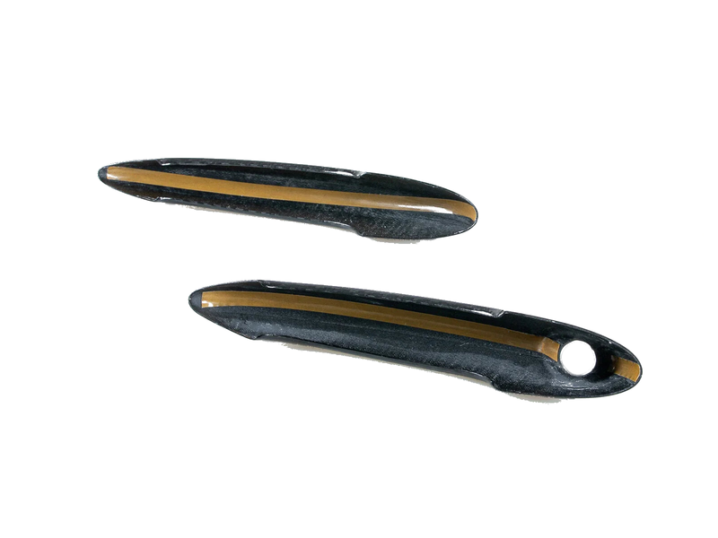 Mini Cooper R50 R52 R55 R56 R57 R61 2 x Carbon Outer Handle Covers (2001-2020)