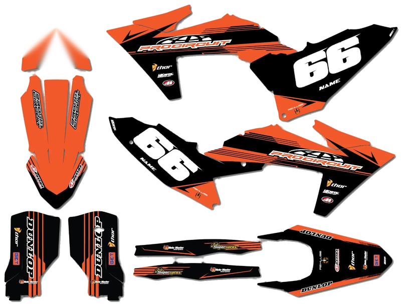 KTM SX 250 Two Stroke 2023 Model Full Sticker Kit Decals