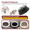 Yamaha Kodiak 400 YFM400F 4x4 Rear Brake Drum + Rear Wheel Hub (1993–1999)