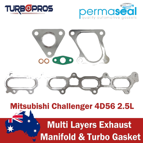 Mitsubishi Challenger 4D56 2.5L Permaseal Exhaust Manifold&Turbo Gasket Kit