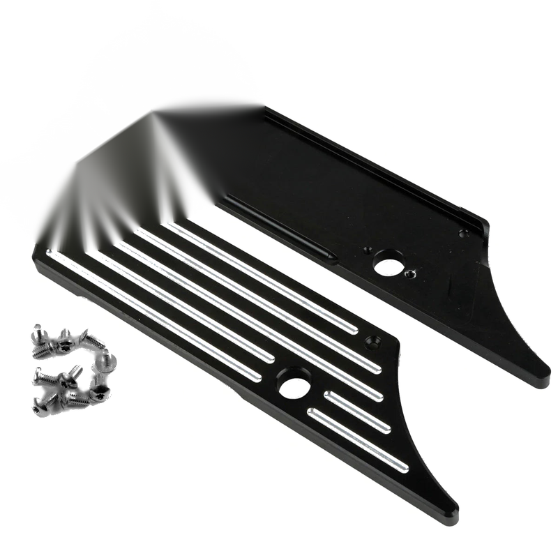 Harley Street Electra Glide Black Saddlebag Latch Covers (1993-2013)