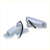 Gray plastic clear turn signal light side marker assemblies with wiring for Toyota Hilux LN85 LN100 LN106 1988-1997