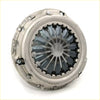 Silver metallic clutch cover assembly with radial fins and bolted edges for toyota hilux kun15 2004-2016