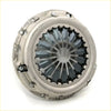 Silver metallic clutch cover assembly plate with radial fins and bolted edges for toyota hilux kun15 champ