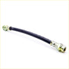 Black rubber clutch hose line with brass fittings for mazda b2000 b2200 2600 bravo 1985-2006 back side view