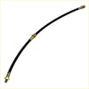 Black rubber clutch hose line with brass fittings for Mazda B2000 B2200 B2600 Bravo 1985-1998 shown from back side