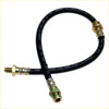 Black rubber clutch hose line with brass fittings and printed specs for mazda b2000 b2200 b2600 bravo 1985-1998