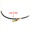 Black rubber clutch hose line with gold metal fittings and mounting bracket 60 cm for mazda bravo b2500 b2600 bd courier