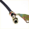 Black rubber clutch hose line with metallic threaded connector and metal bracket for Mazda Bravo B2500 B2600 back side