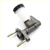 Gray metal clutch master cylinder with white plastic reservoir and black cap for mazda b-series 1978-2006