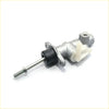 Silver metal clutch master cylinder with black rubber boot and off-white plastic for toyota cami 2000-2005