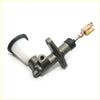 Gray metallic clutch master cylinder with white reservoir and black rubber seals for toyota hilux 1978-1983