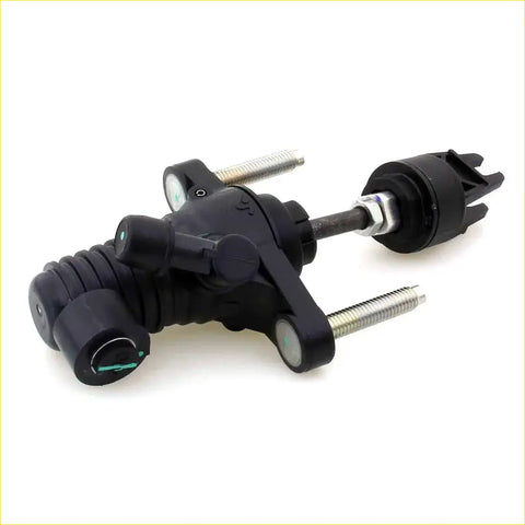 Black plastic clutch master cylinder with silver nut and threaded rods for Toyota Hilux KUN35 LAN15 2004-2016