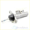 Silver metallic clutch master cylinder with black rubber boot and threaded rod for toyota hilux prerunner back side