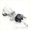 Silver metal clutch master cylinder with white plastic reservoir cap and black seals for Toyota Hilux Smart KUN26
