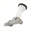 White plastic reservoir with black rubber cap on gray metal clutch master cylinder for Toyota Hilux RZN147R RZN149R