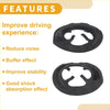 Black rubber coil spring insulator ring for toyota auris 2008 designed for noise reduction and shock absorption