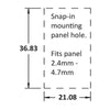 Cole Hersee Rocker Switch On/Off Spst Rated 25A 12V (Pack