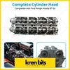Silver metallic complete cylinder head kit with dual valve trains for ford ranger pj pk and mazda bt-50 engines