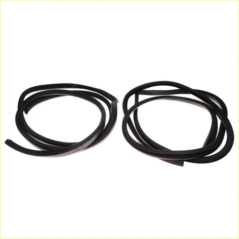 Complete weatherstrip 4-piece set black rubber seals for toyota hilux 1st gen rn10 1968-1972 back side view