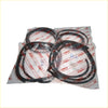Black rubber weatherstripping seals in a clear bag with toyota branding complete 4-piece set for hilux rn10 1968-1972