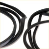 Complete weatherstrip 4pc black rubber seals for toyota hilux 1st gen rn10 1968-1972 back side view
