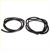Black rubber weatherstrip seals complete 4pc set for toyota hilux 1st gen rn10 1968-1972 use