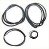 Black rubber weatherstripping seals complete set for toyota hilux single cab 2004-2015 automotive windows