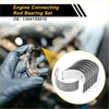 Connecting rod bearing set for toyota coaster 1980-1984 with metallic, precision engineered circular components in silver