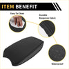 Black neoprene car armrest cover with sleek durable design for toyota tacoma console lid from 2016 to 2023