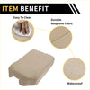 Beige neoprene console lid armrest cover for Toyota Tundra with durable waterproof fabric and stitched detailing