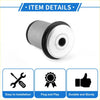 Silver and black cylindrical control arm suspension bushing insert with textured base for Toyota Fortuner Hilux 2015-2023